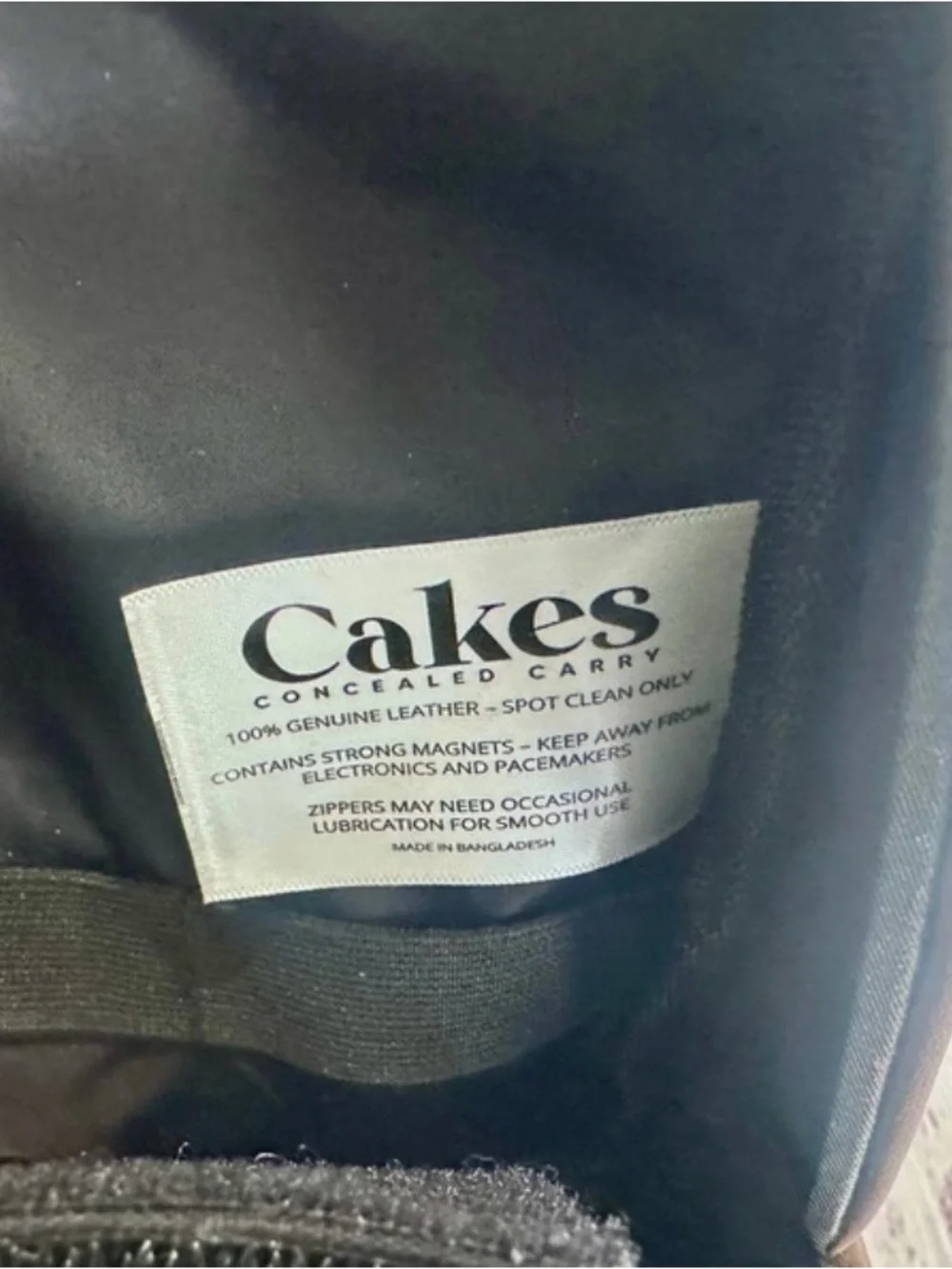 Cakes Concealed Carry Madeline XL-M Leather Purse in Almond - Picture 9 of 13
